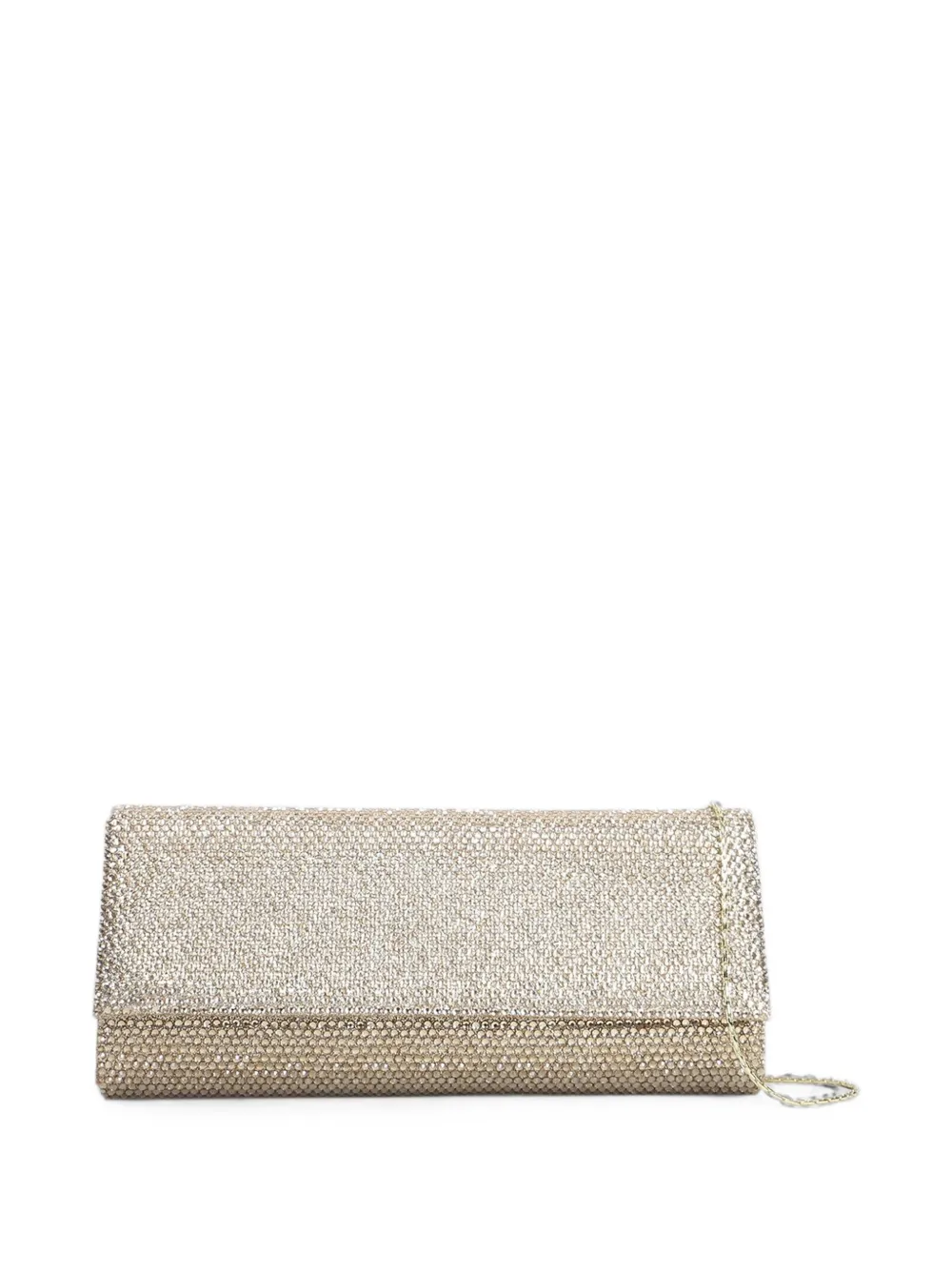 TWENTY FOURHAITCH French-75 crystal-embellished clutch bag - Oro