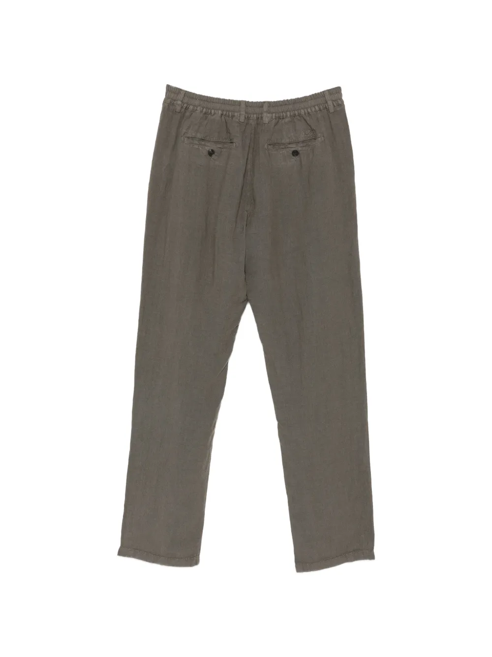 MC2 Saint Barth Havier broek met geplooide voorkant Groen