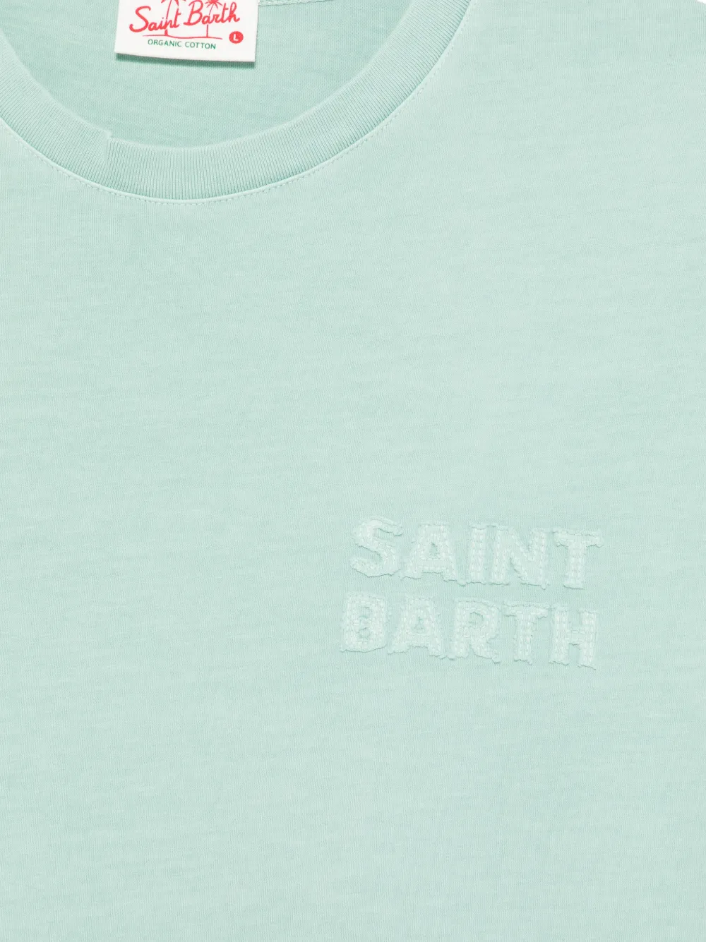 MC2 Saint Barth Portofino T-shirt met logopatch Groen