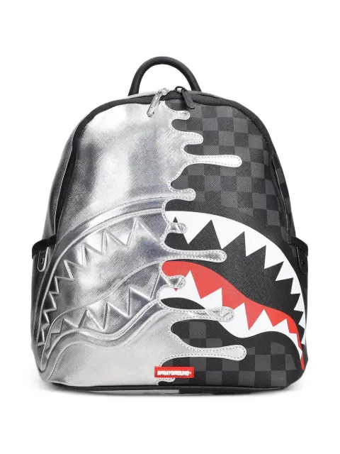 Sprayground checkerboard shark-mouth backpack