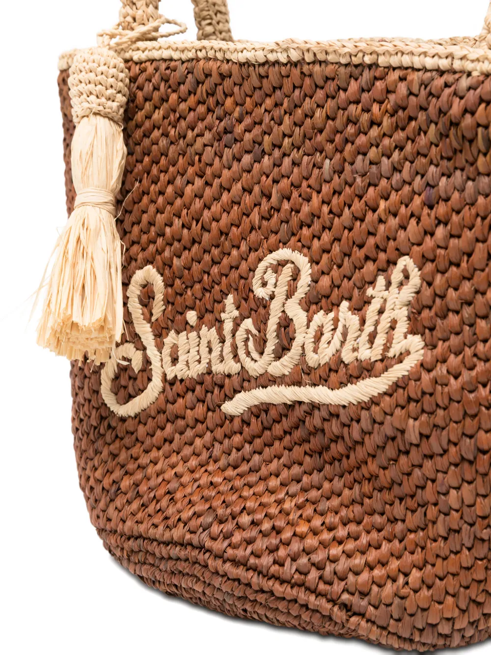 MC2 Saint Barth Medium Mercy geweven shopper Bruin