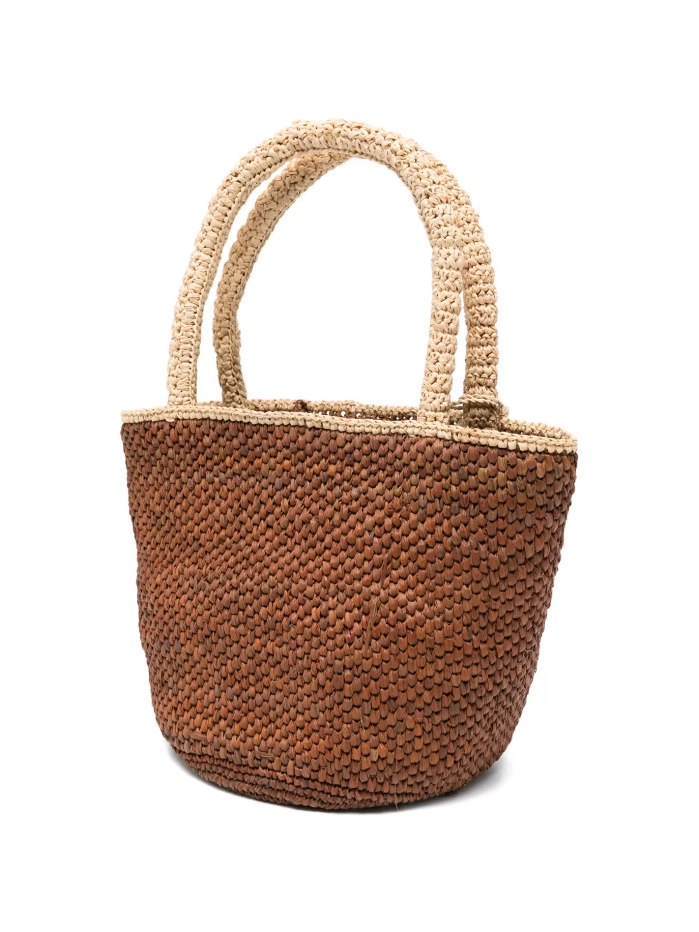 MC2 Saint Barth Medium Mercy geweven shopper Bruin