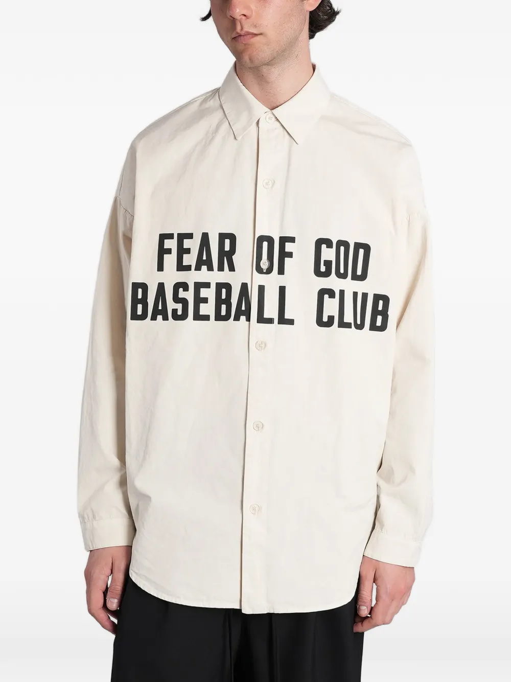Fear Of God logo-print shirt - Toni neutri