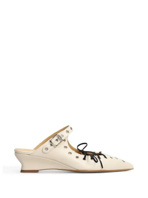 ALCHIMIA eyelet-embellished lace-up mules