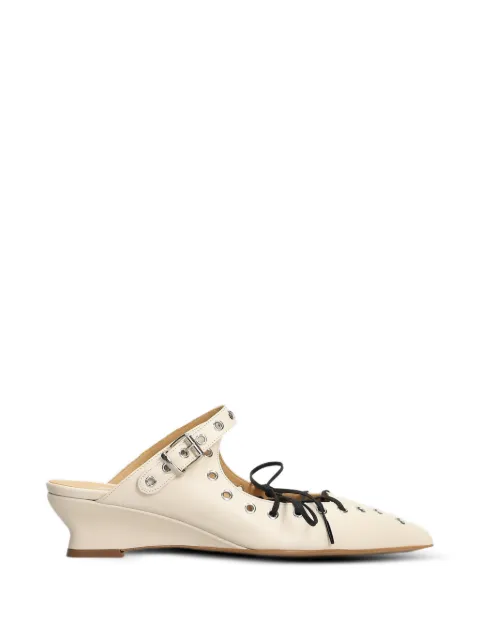 ALCHIMIA eyelet-embellished lace-up mules