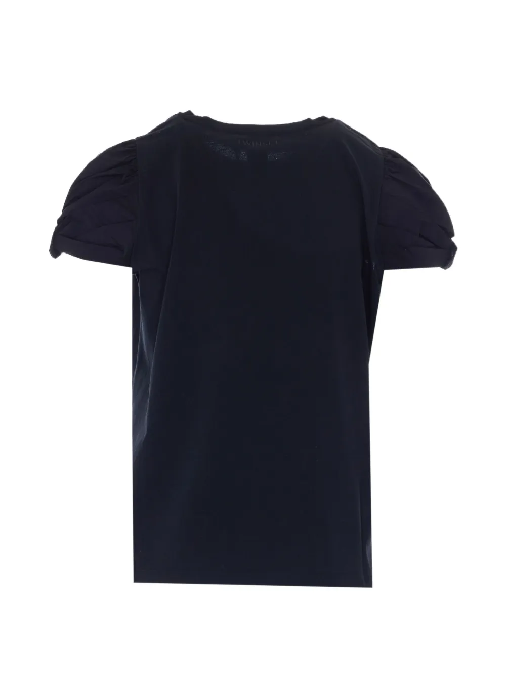 TWINSET T-shirt met ronde hals en korte mouwen Zwart