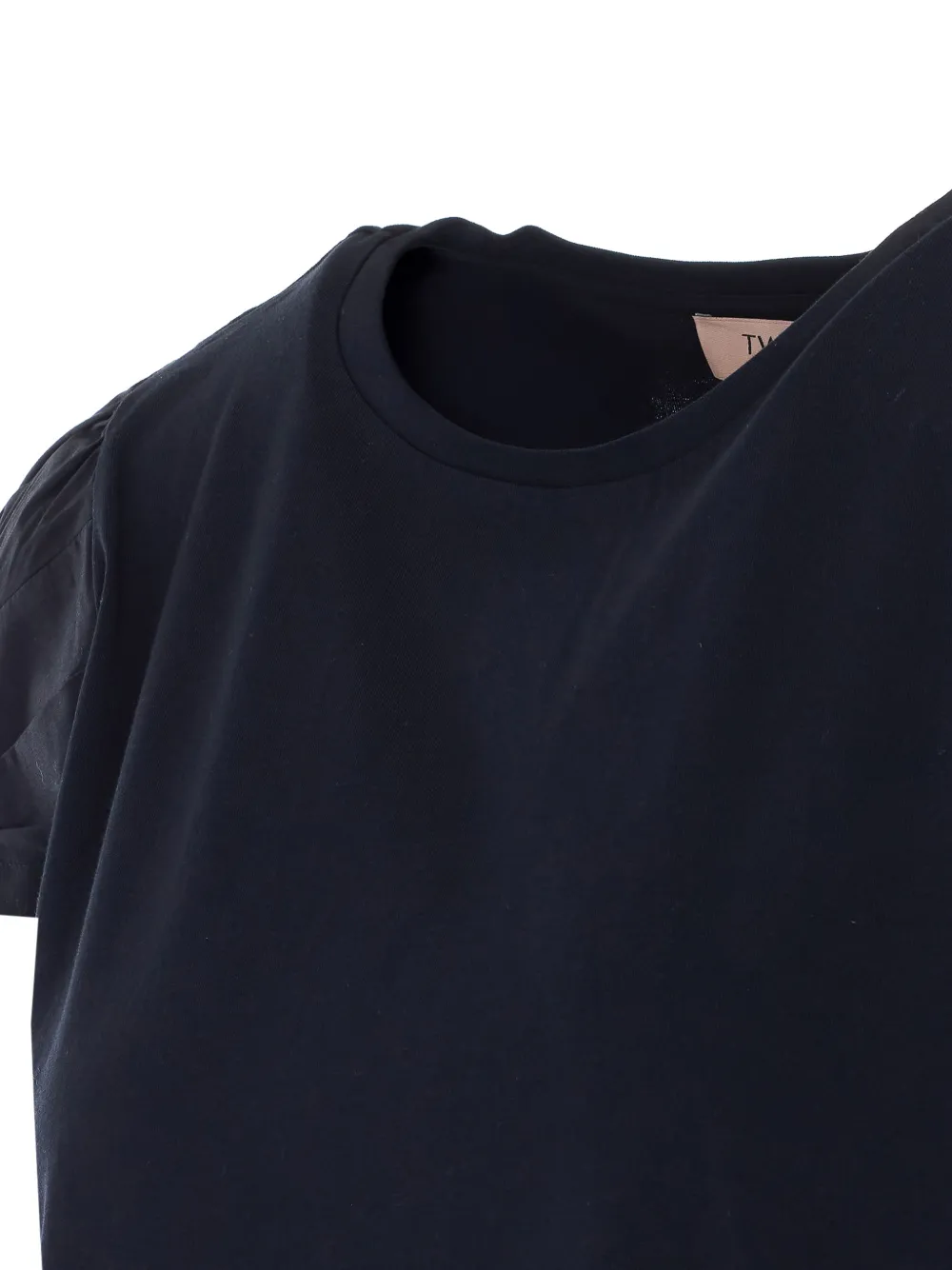 TWINSET T-shirt met ronde hals en korte mouwen Zwart