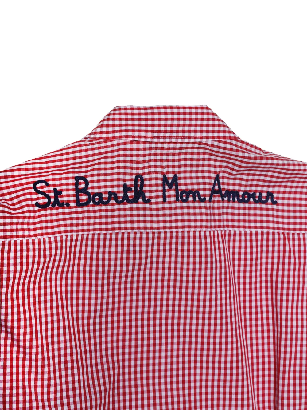 MC2 Saint Barth Overhemd met geborduurd logo Rood