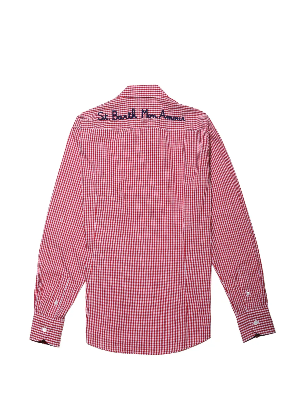 MC2 Saint Barth Overhemd met geborduurd logo Rood