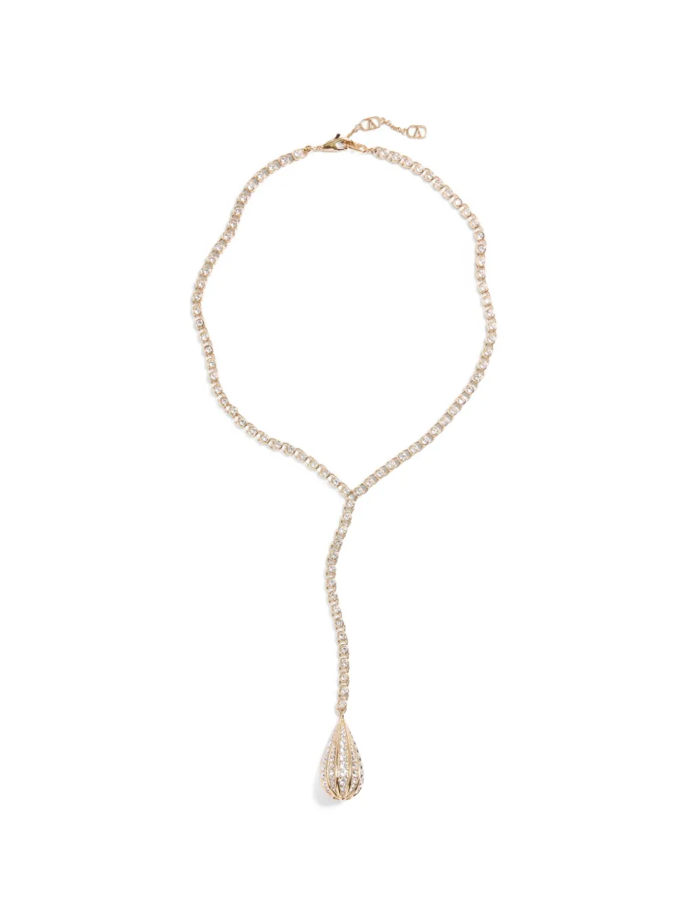 Valentino Garavani Poetiques des Gouttes metal and Swarovski® crystal necklace - Oro