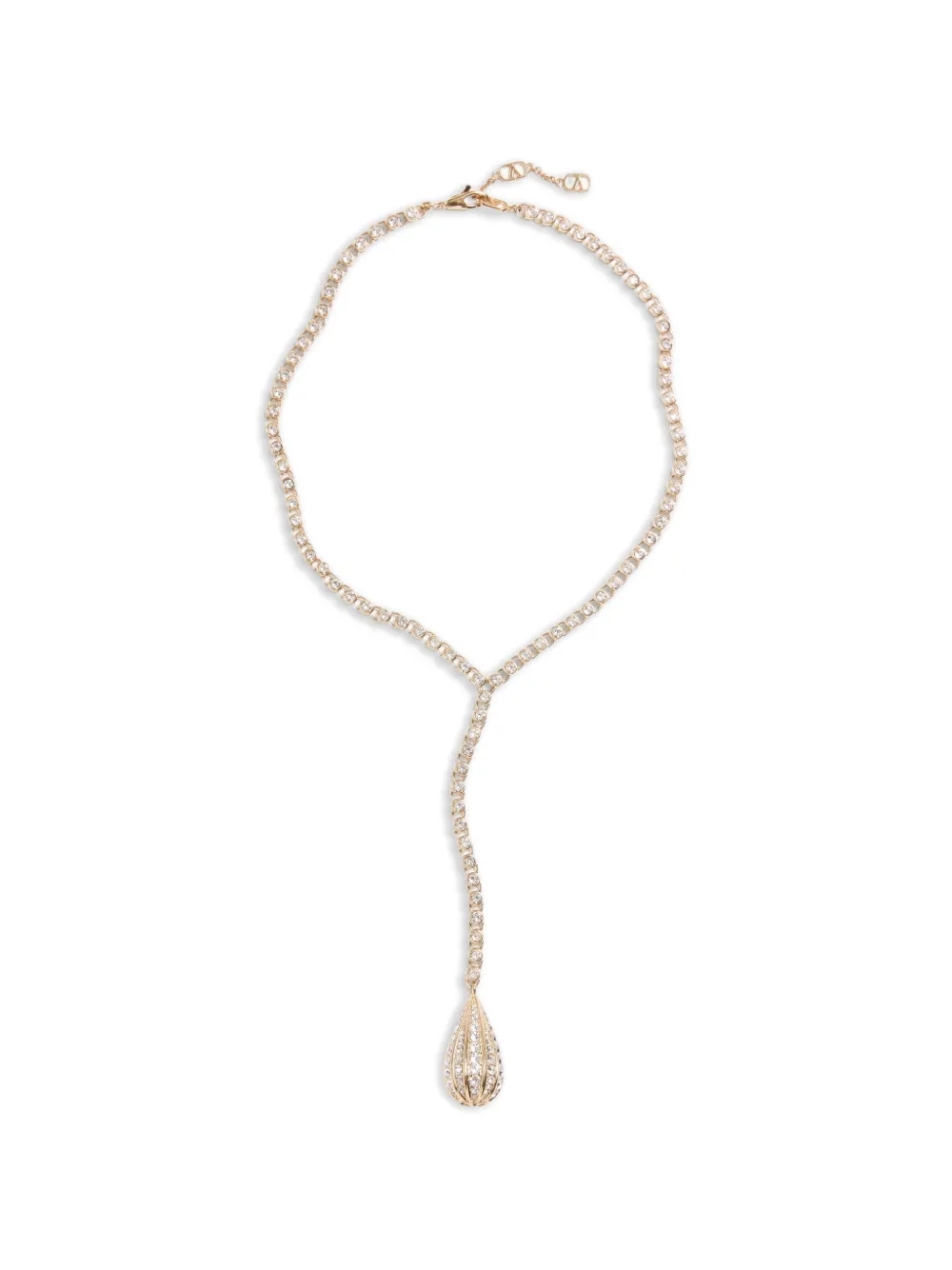 Valentino Garavani Poetiques des Gouttes metal and Swarovski® crystal necklace - Oro