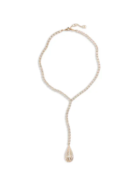 Valentino Garavani Poetiques des Gouttes metal and Swarovski® crystal necklace