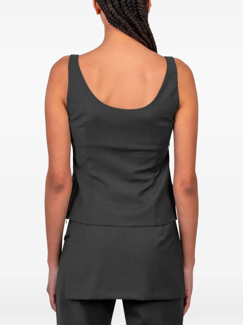 Paloma Wool Isee top met ritsdetail Grijs