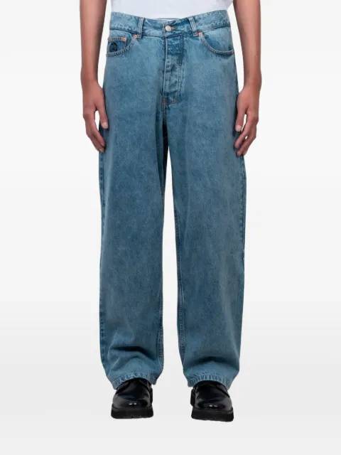 BY PARRA graphic-patch washed jeans