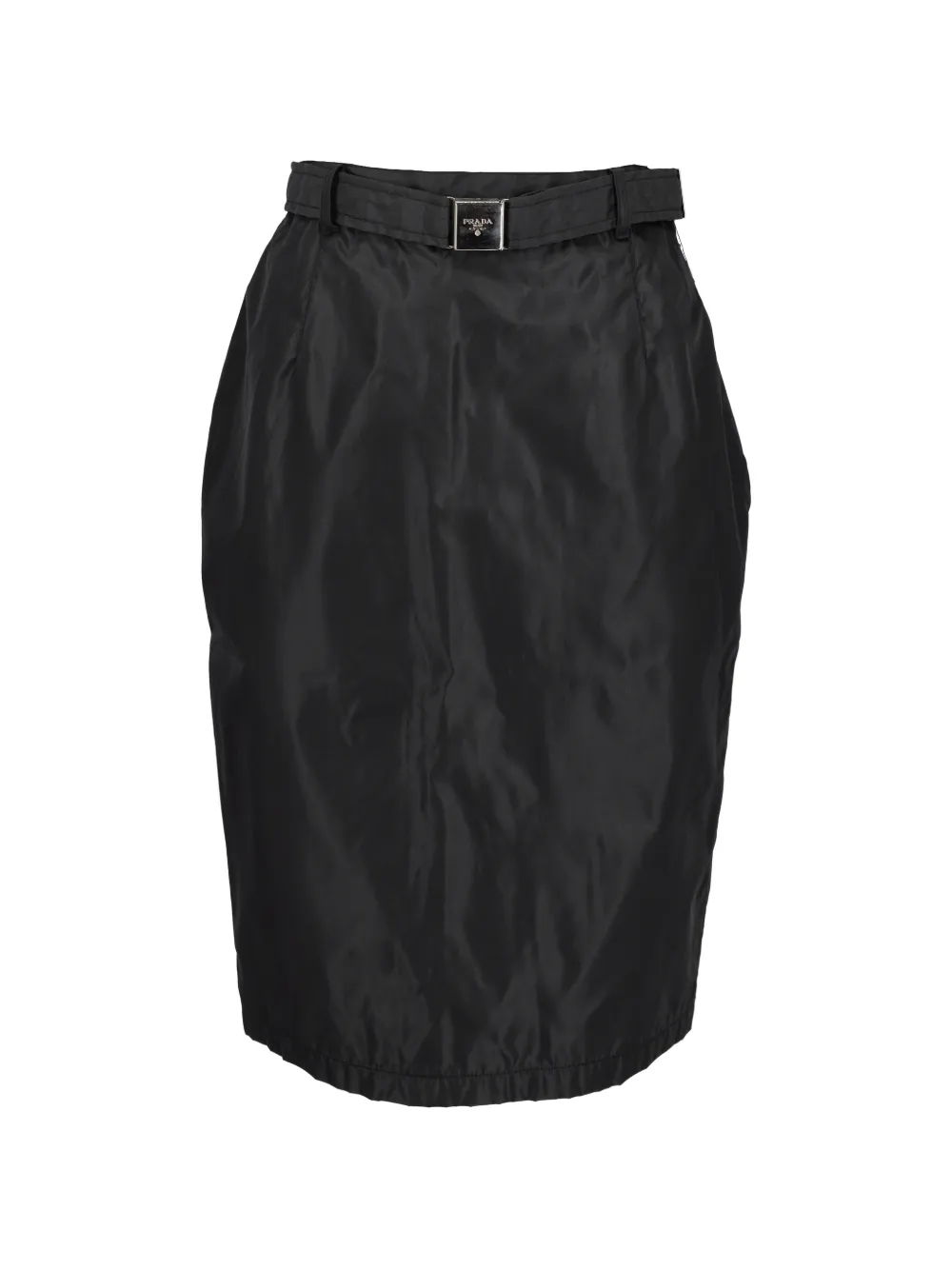 Prada Pre-Owned Re-Nylon belted skirt - Nero