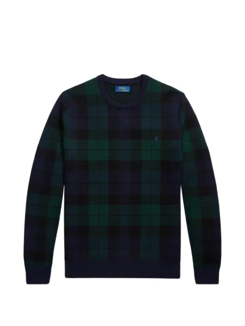 Polo Ralph Lauren plaid washable wool sweater