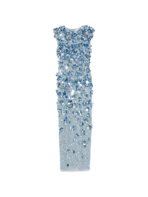 Rachel Gilbert Hugo floral-embellished maxi dress