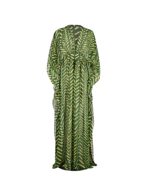 Johanna Ortiz Secret Garden V-neck dress