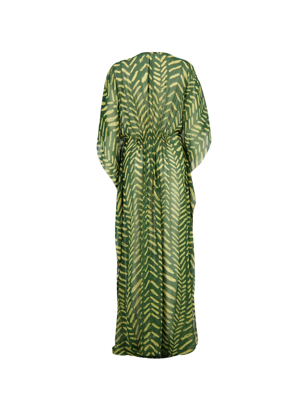 Johanna Ortiz Secret Garden jurk met V-hals Groen