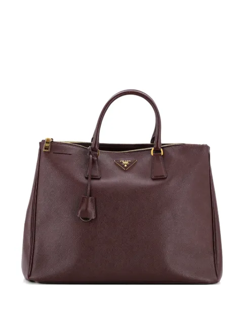 Prada Pre-Owned tote Lux XL de piel Saffiano con doble cierre