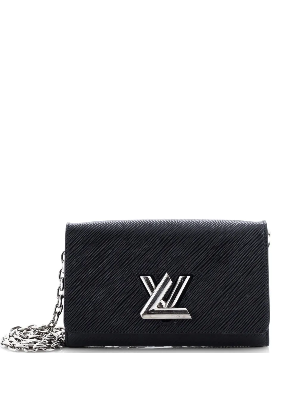 Louis Vuitton Pre-Owned Twist Chain Wallet Epi Leather crossbody bag - Black