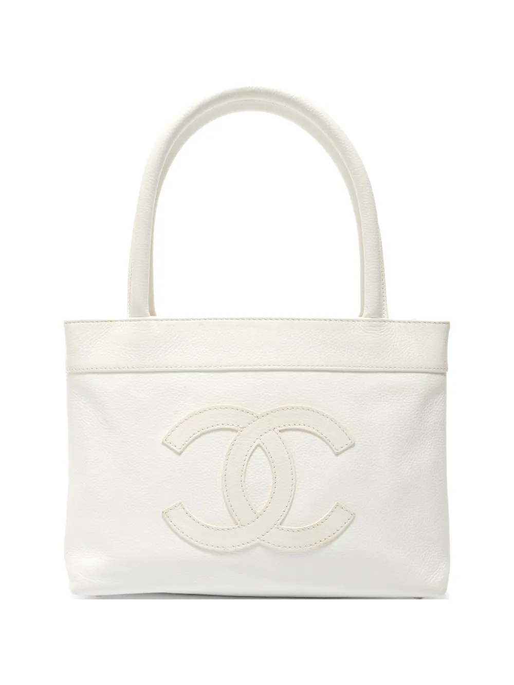 CHANEL Pre-Owned 2004-2005 CC logo tote bag - Bianco