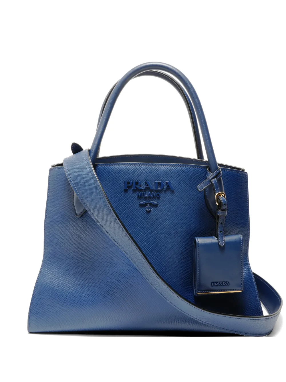Prada Pre-Owned 2018-2020 Monochrome Saffiano handbag - Blue