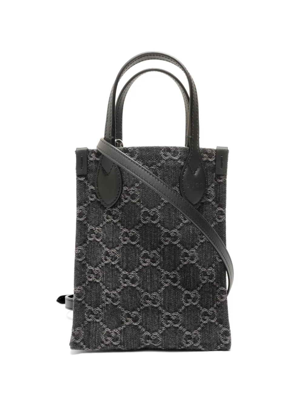 Gucci Pre-Owned 2010-2020s GG denim shoulder bag - Nero