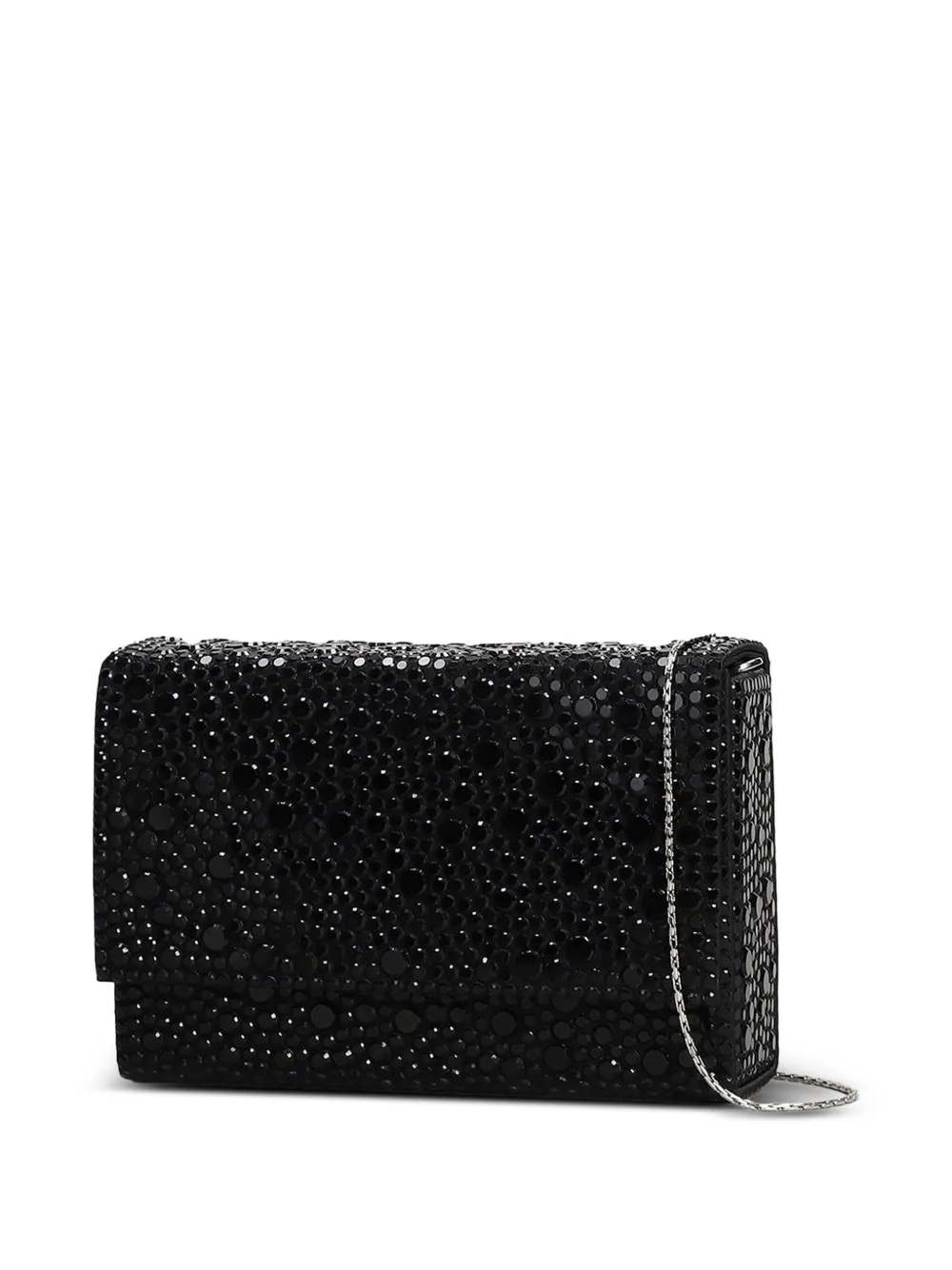 TWENTY FOURHAITCH Barceloneta clutch verfraaid met kristallen Zwart
