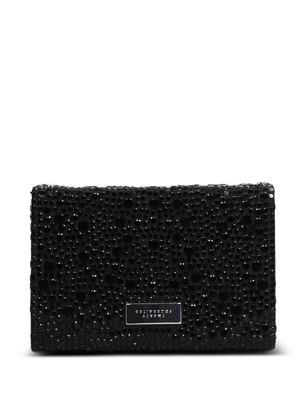 TWENTY FOURHAITCH Barceloneta clutch verfraaid met kristallen Zwart