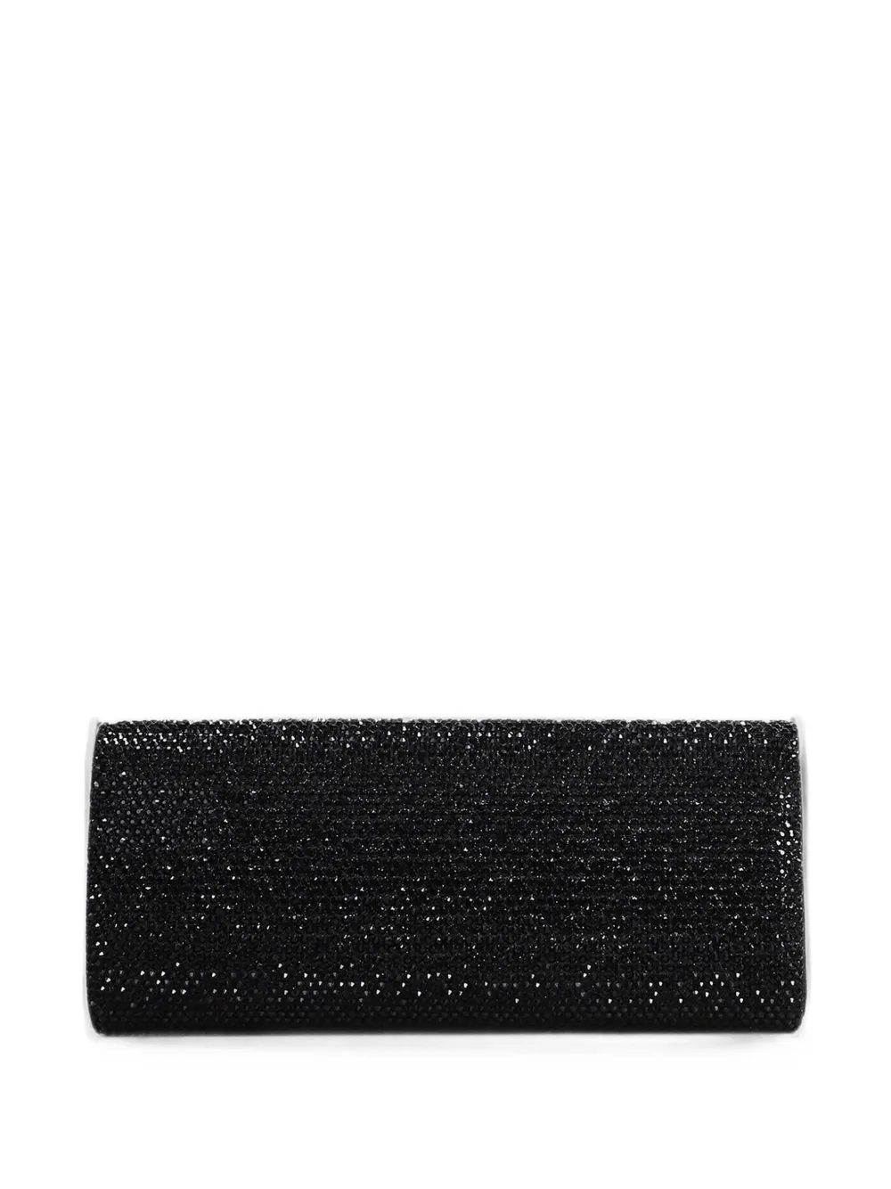TWENTY FOURHAITCH French 75 crystal-embellished clutch bag - Nero