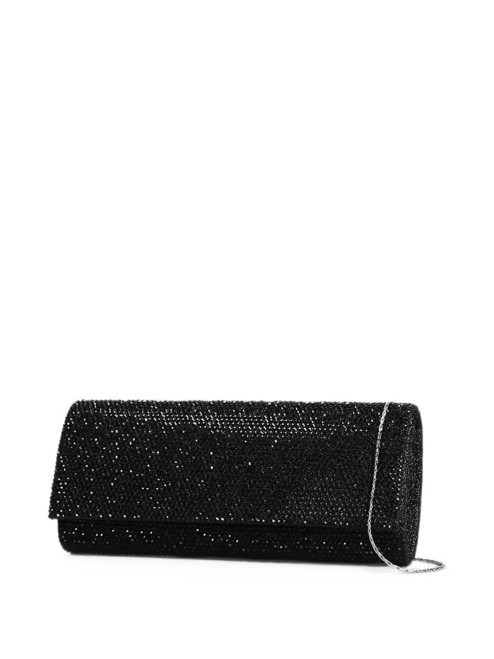 TWENTY FOURHAITCH French 75 clutch verfraaid met kristallen Zwart