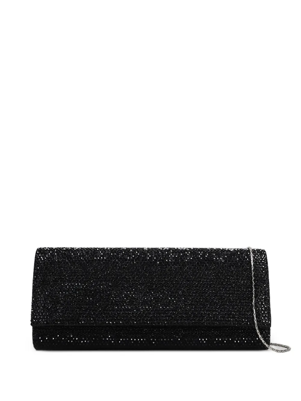 TWENTY FOURHAITCH French 75 crystal-embellished clutch bag - Nero