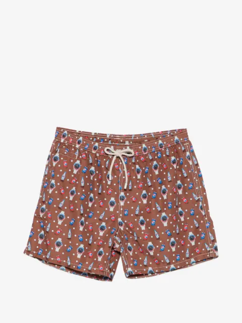 MC2 Saint Barth graphic-print drawstring swim shorts