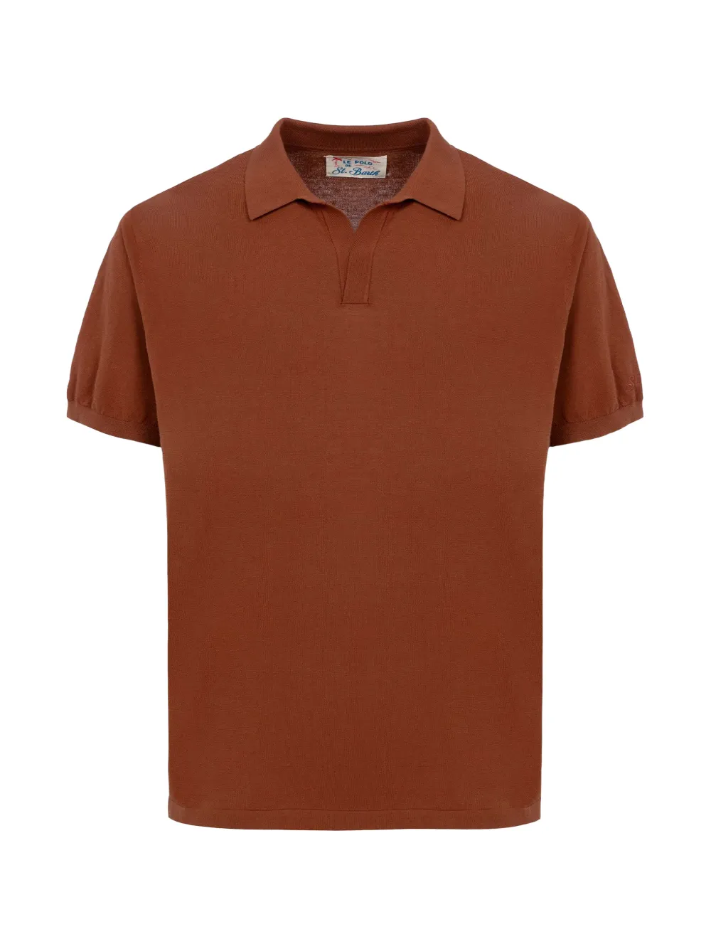 MC2 Saint Barth T-shirt met geborduurd logo Bruin