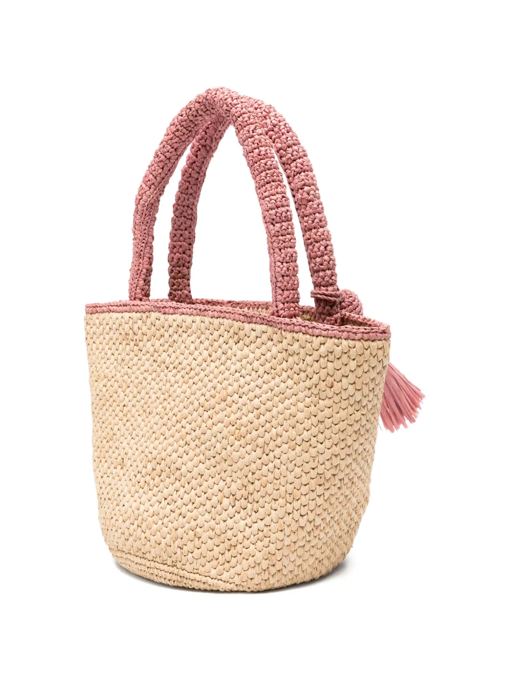 MC2 Saint Barth Marcy shopper met kwastje Beige
