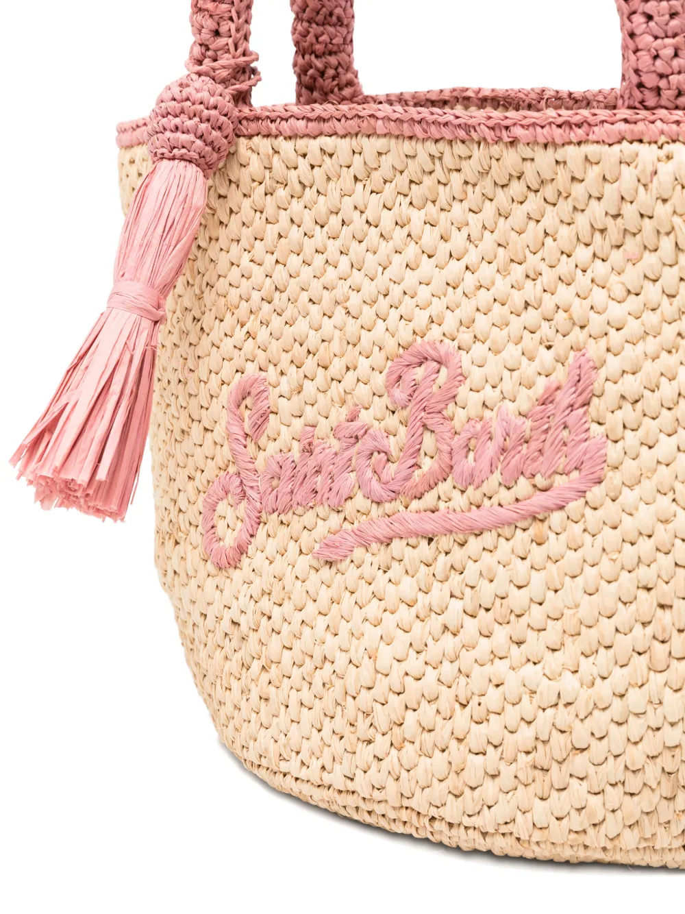 MC2 Saint Barth Marcy shopper met kwastje Beige