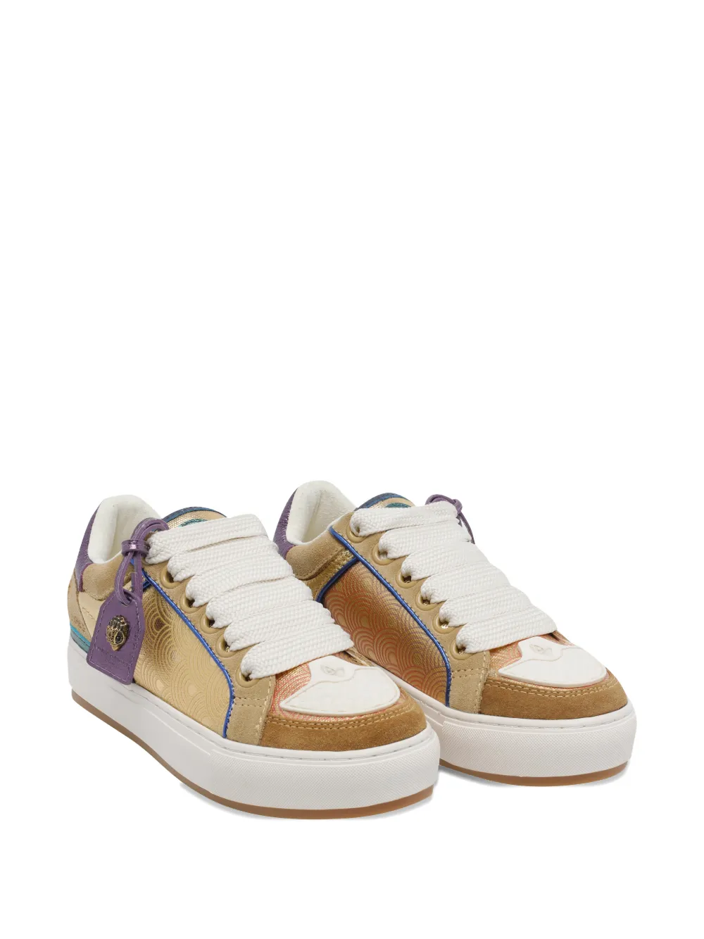 Kurt Geiger London Southbank Tag lace-up sneakers Beige
