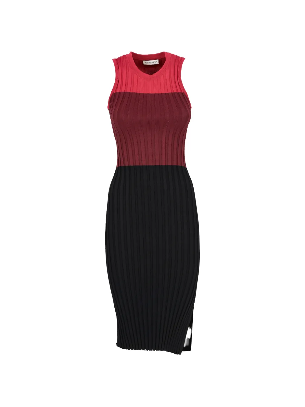 Altuzarra ribbed-knit colour-block dress - Rosso