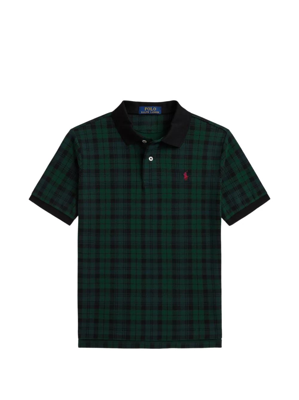POLO RALPH LAUREN KIDS Geruit poloshirt Groen