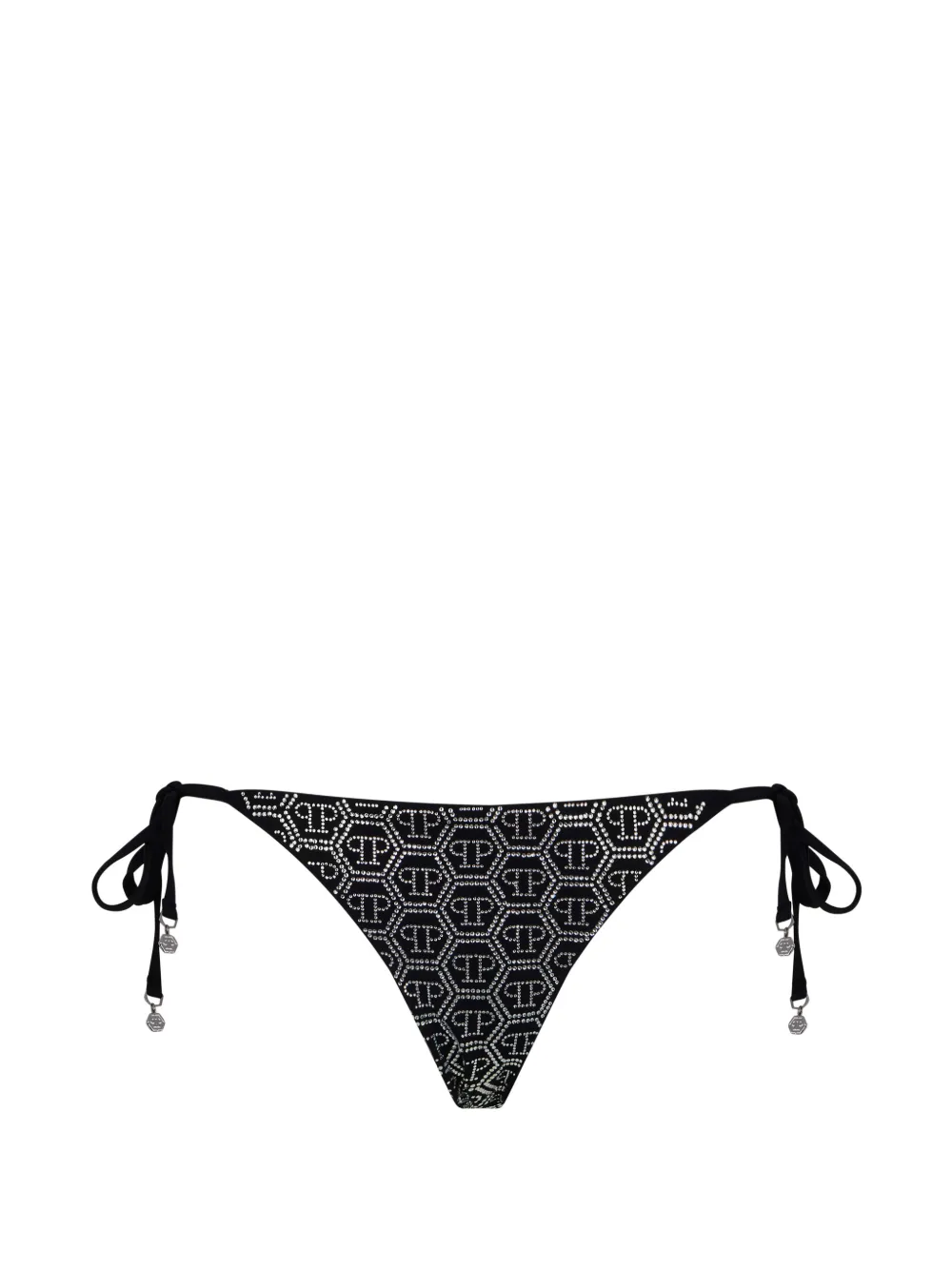 Philipp Plein swimming brief monogram strass - Schwarz
