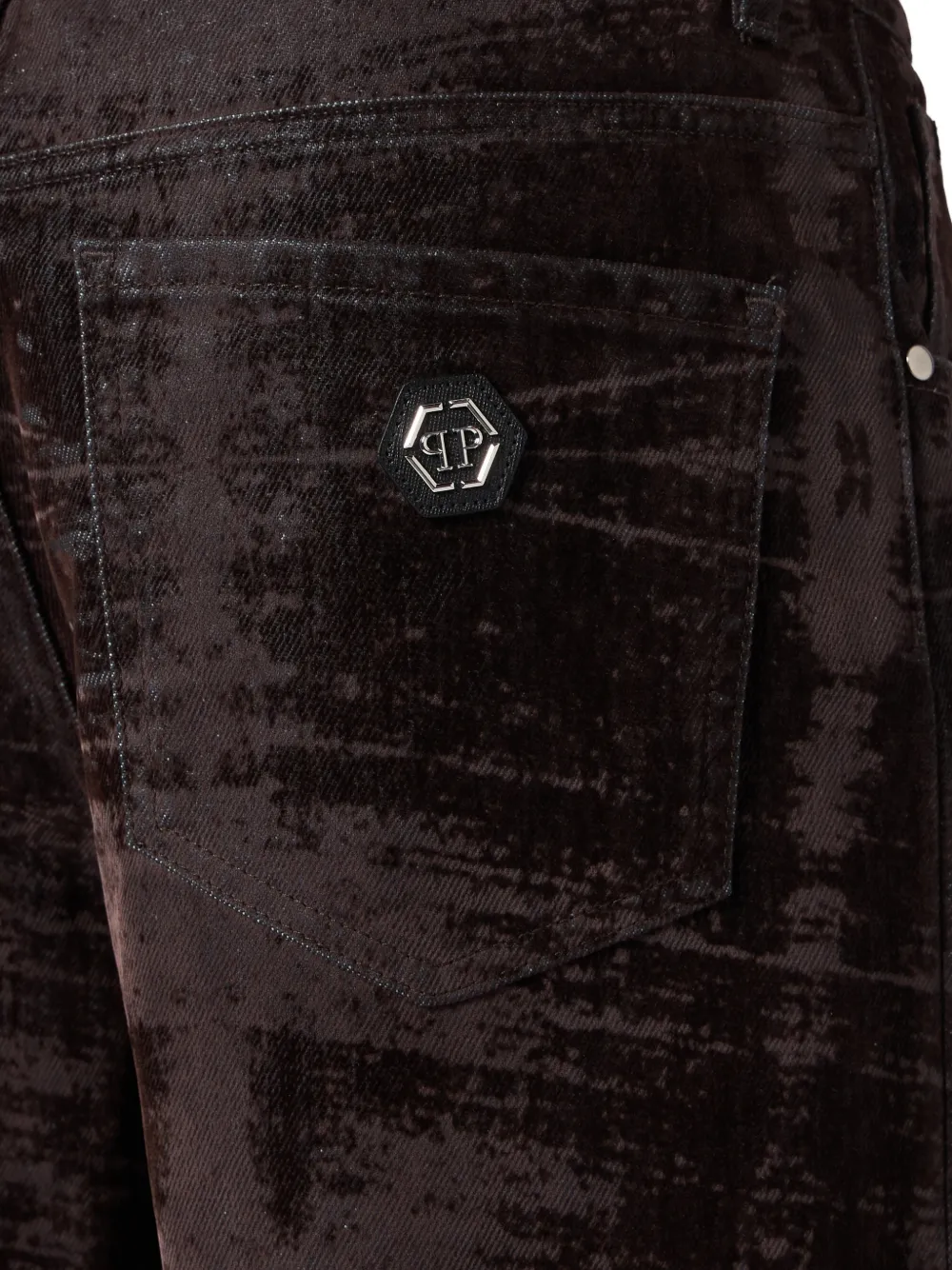 Philipp Plein Formentera shorts met tie-dye print Zwart