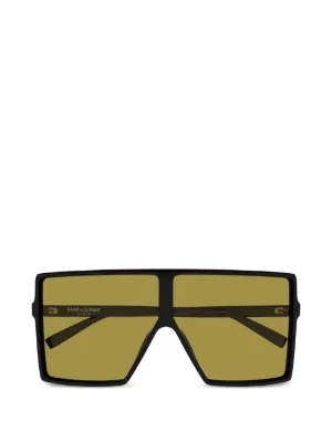Saint Laurent Eyewear M172 サングラス | ブラック | FARFETCH JP