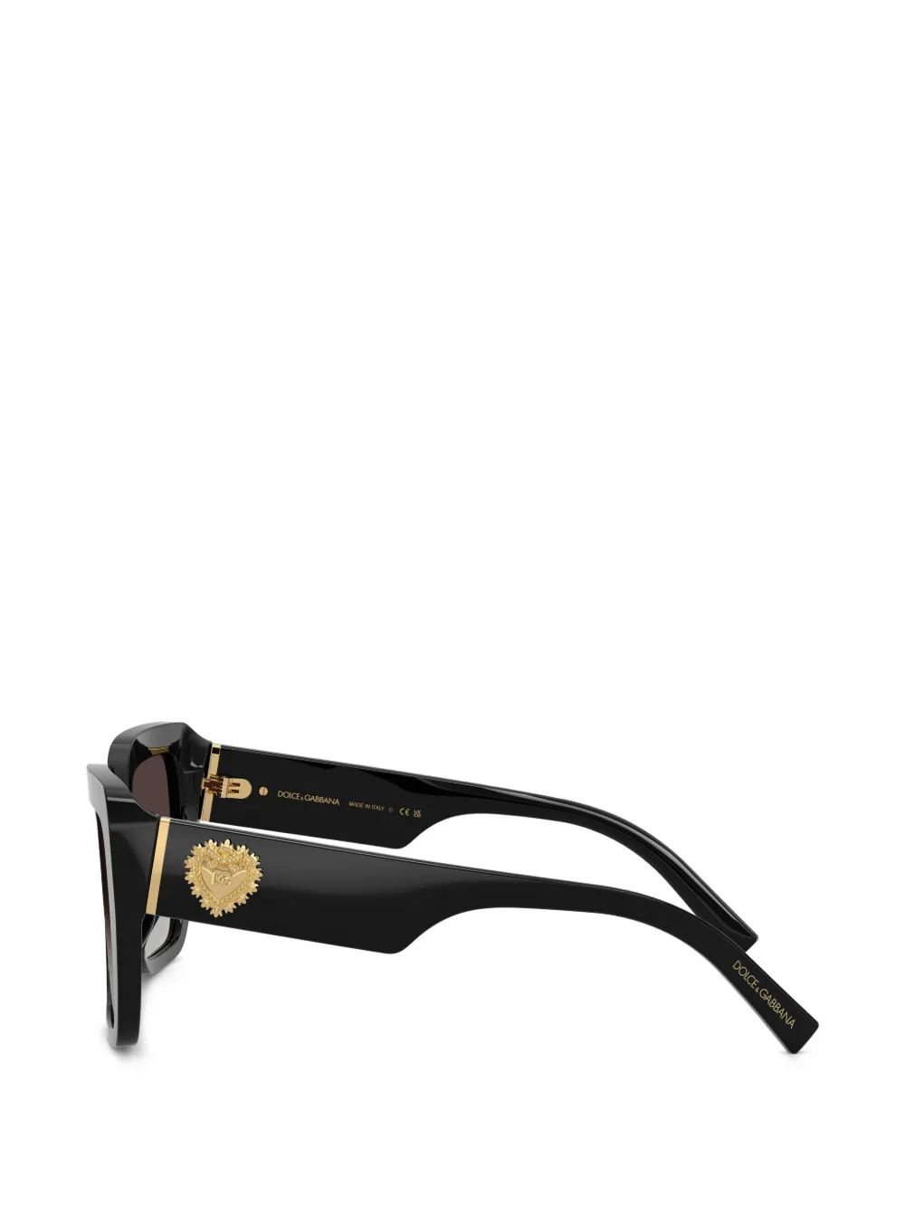 Dolce & Gabbana Eyewear Zonnebril met vierkant montuur Zwart