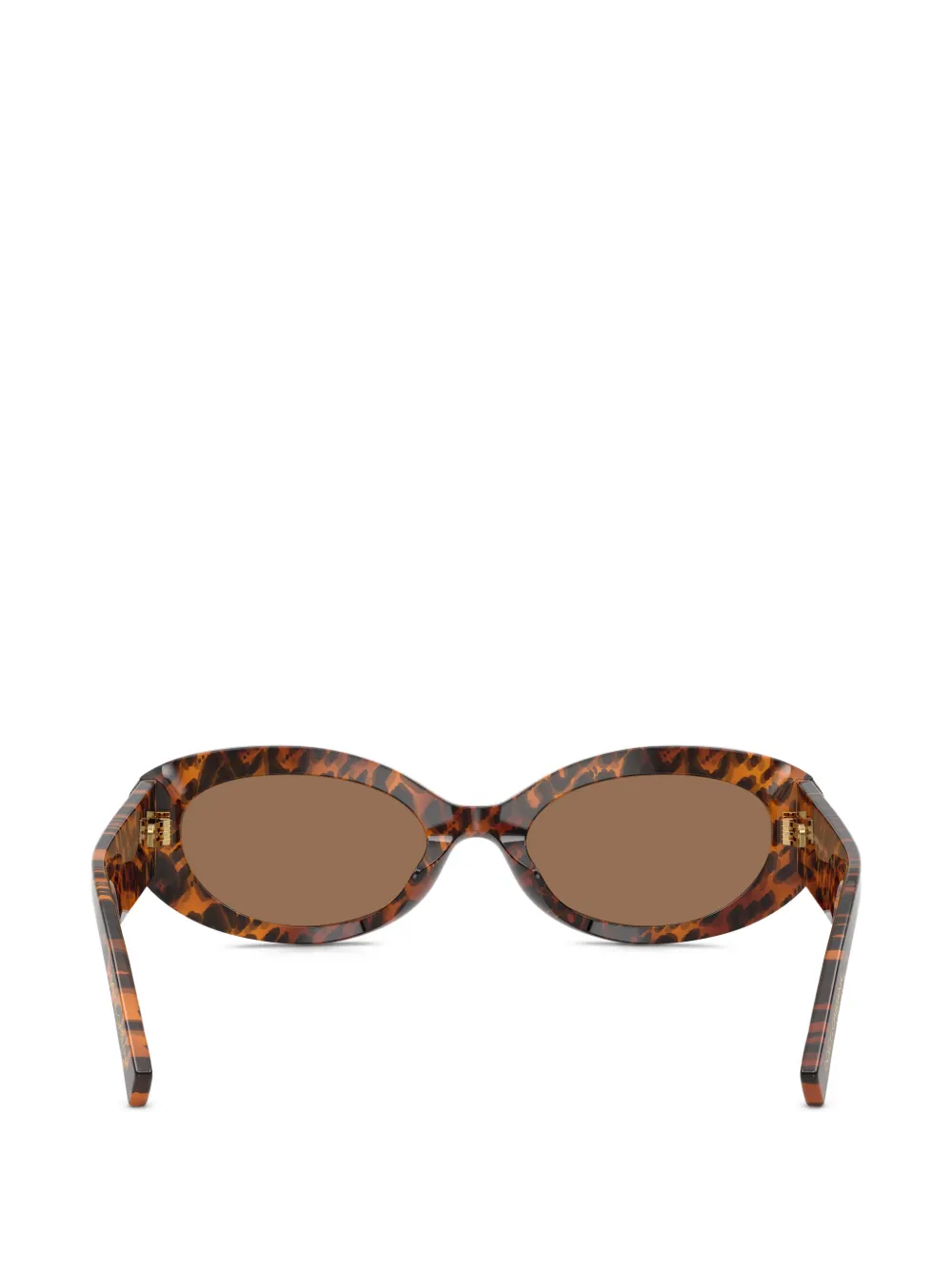 Dolce & Gabbana Eyewear Zonnebril met ovaal montuur Bruin