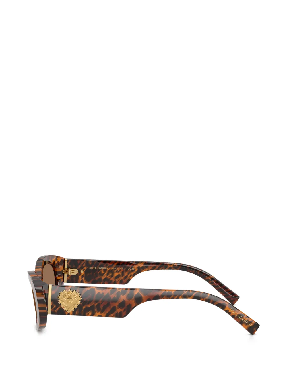 Dolce & Gabbana Eyewear Zonnebril met ovaal montuur Bruin