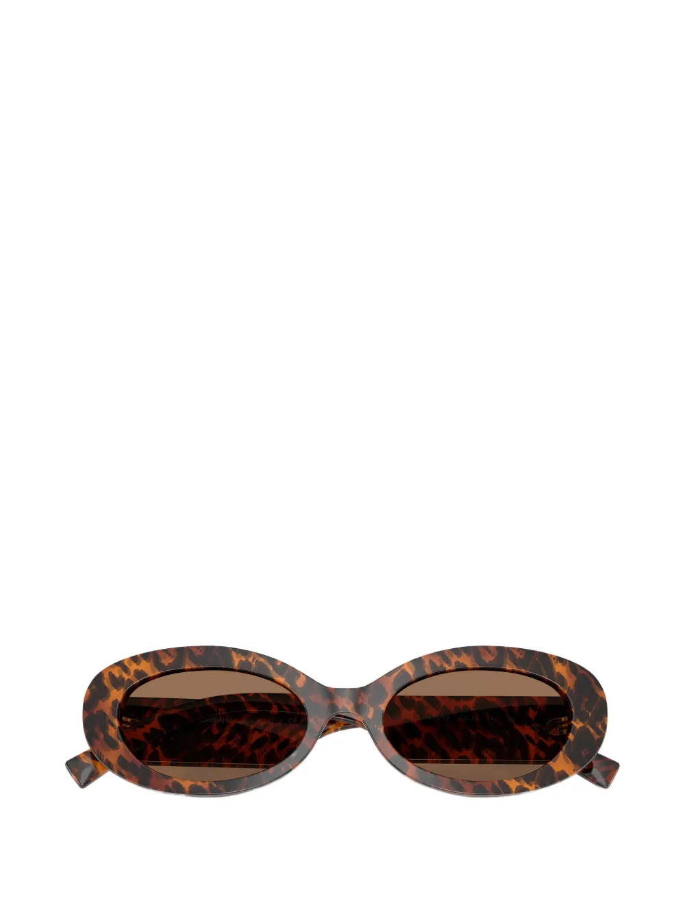 Dolce & Gabbana Eyewear Zonnebril met ovaal montuur Bruin