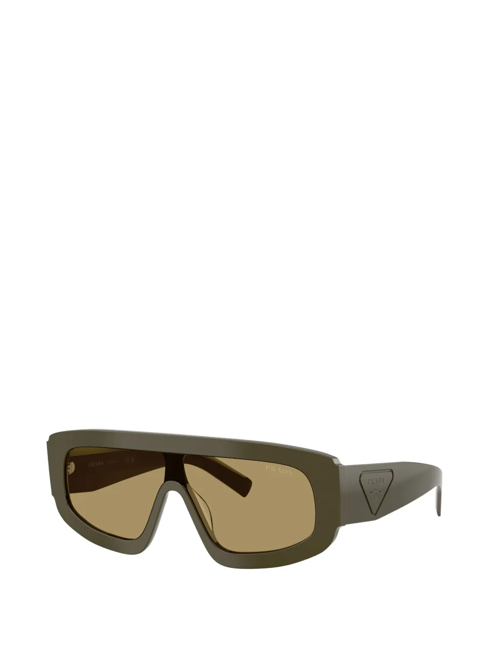 Prada Eyewear Zonnebril met geometrisch montuur Groen