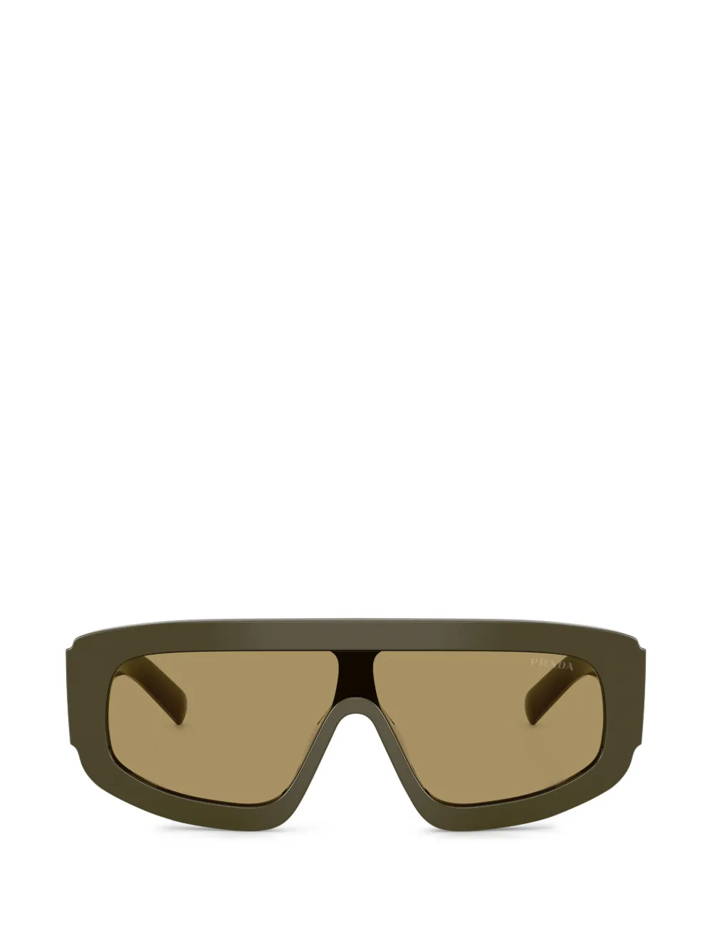 Prada Eyewear oversized geometric-frame sunglasses - Verde