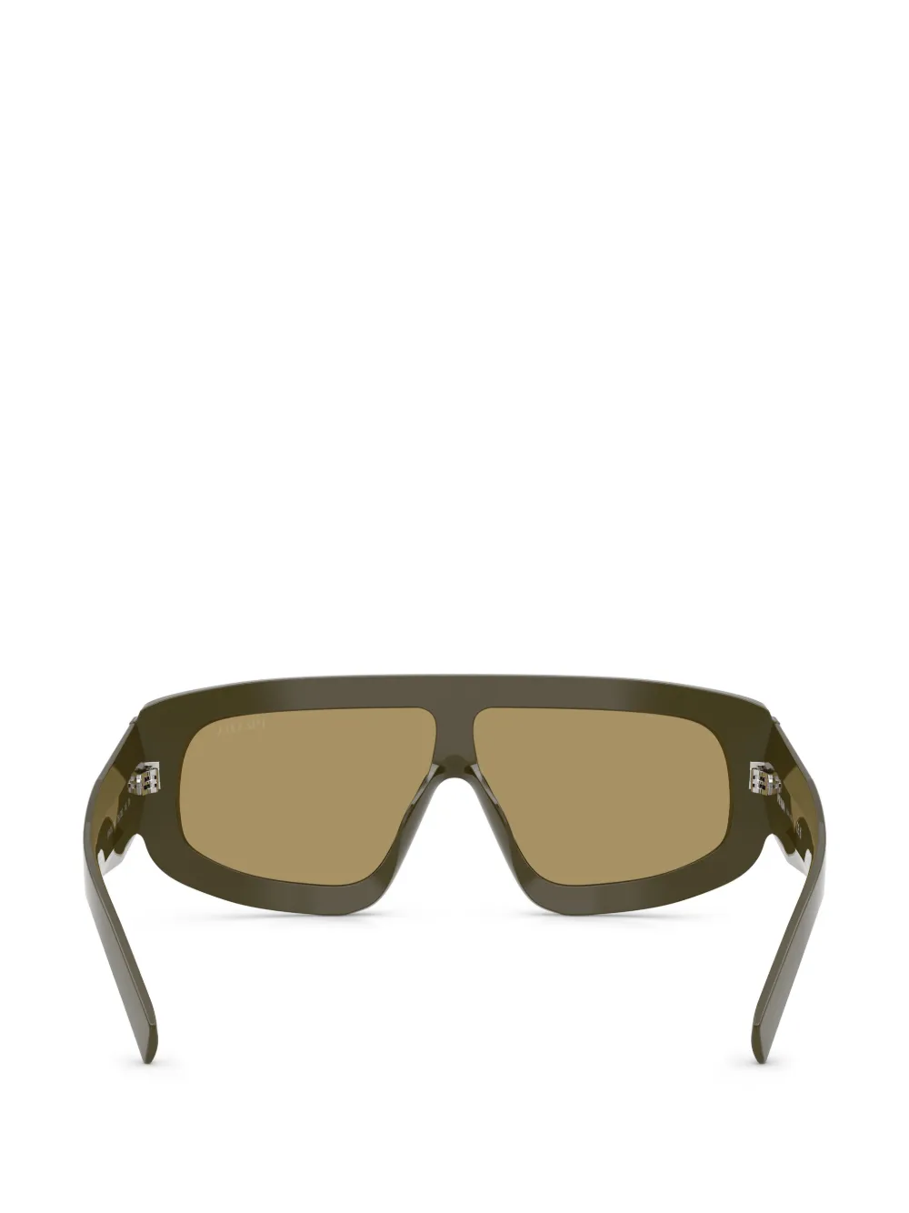 Prada Eyewear Zonnebril met geometrisch montuur Groen